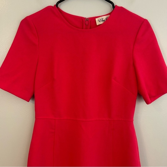 Eliza J Fuchsia Pink Short Sleeve Sheath Mini Dress Size 2 - Picture 3 of 10